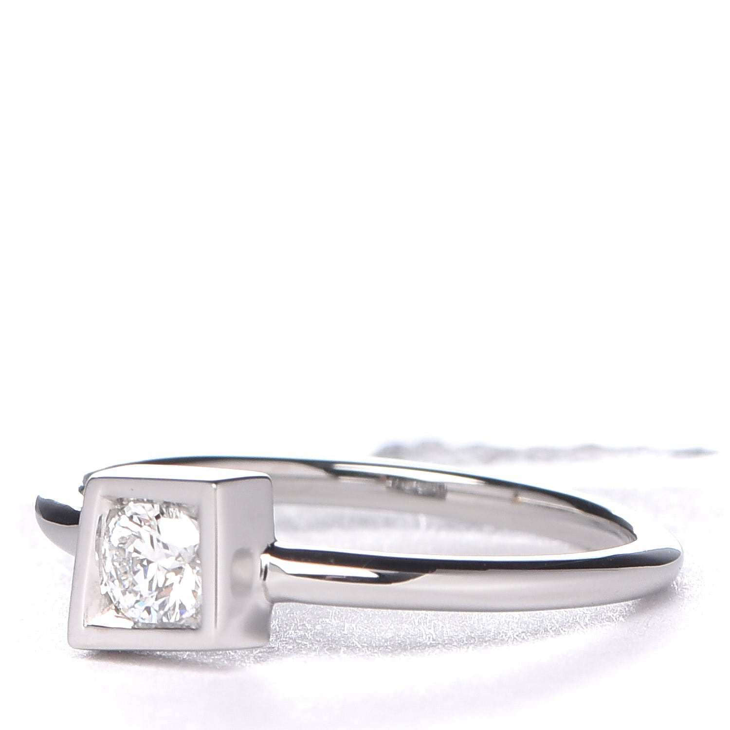 Tiffany 18K White Gold Diamond .17ct Frank Gehry Torque Ring 49 5 3 of 6