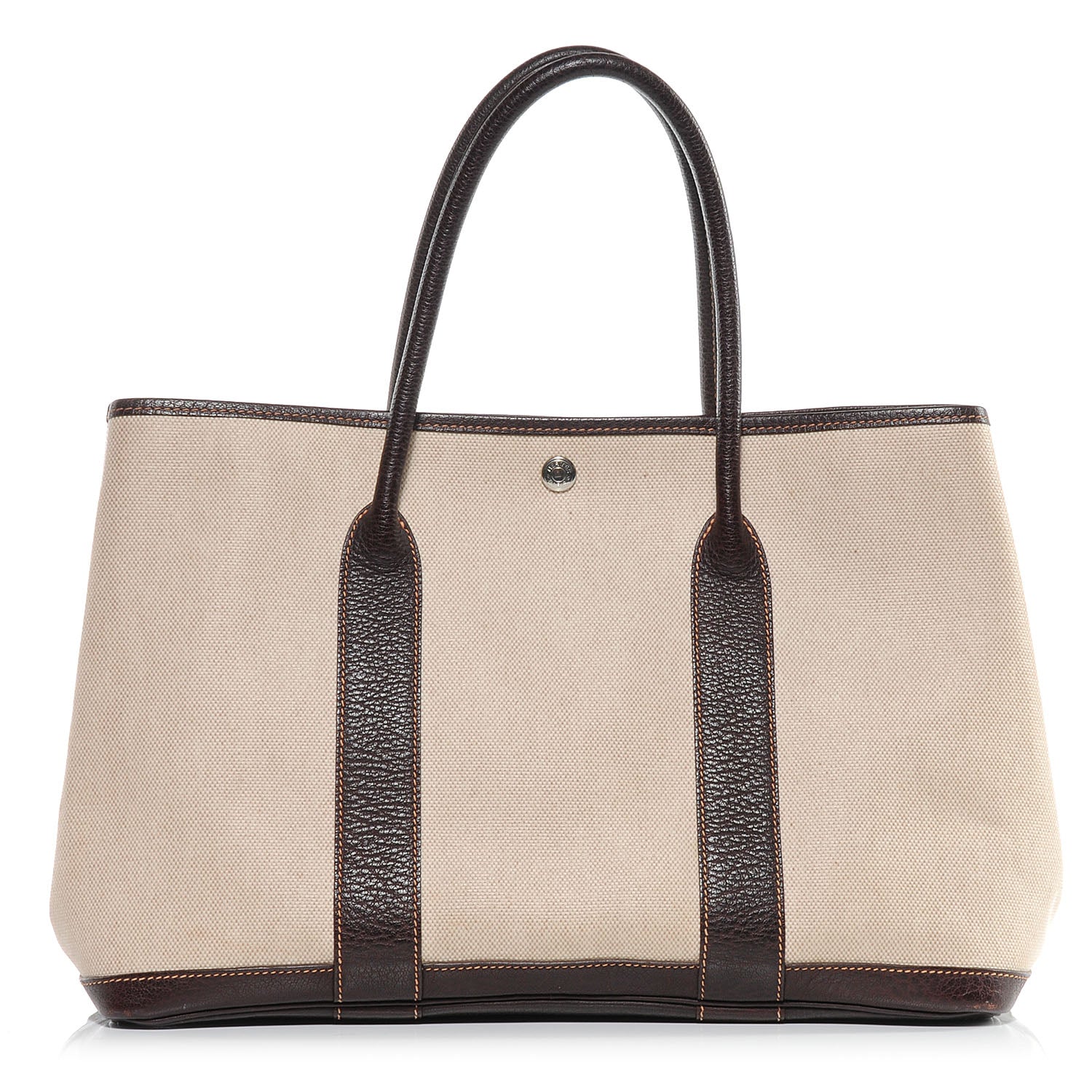 Hermes Toile Leather Garden Party MM Tote Ebene 1 of 8