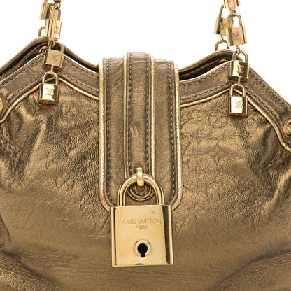 Louis Vuitton Metallic Calfskin Monogram Embossed Theda PM Gold 8 of 13