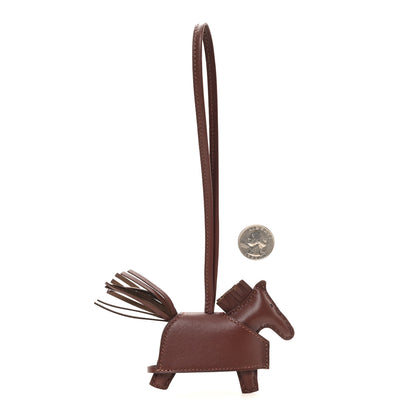 Hermes Milo Lambskin Studded Grigri Rodeo Robeo Rock Horse Bag Charm PM Terre 2 of 5
