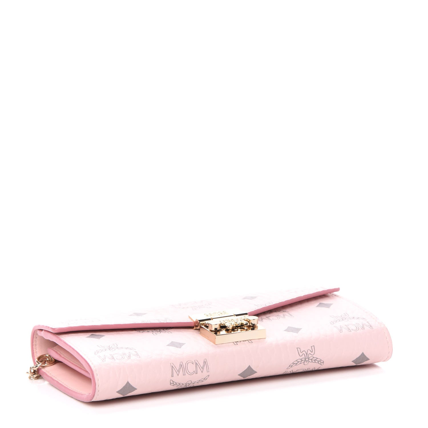MCM Visetos Large Patricia Wallet On Chain Soft Pink 4 of 9