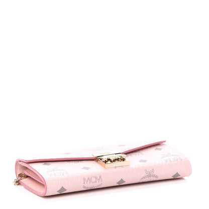MCM Visetos Large Patricia Wallet On Chain Soft Pink 4 of 9
