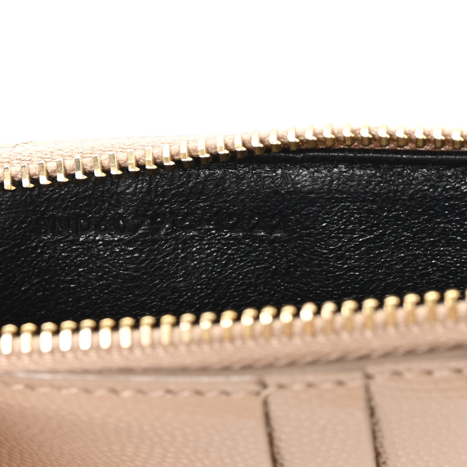 Saint Laurent Monogram Grain de Poudre 5 Fragments Zip Pouch Card Holder Dark Beige 7 of 7