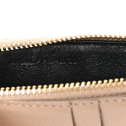 Saint Laurent Monogram Grain de Poudre 5 Fragments Zip Pouch Card Holder Dark Beige 7 of 7