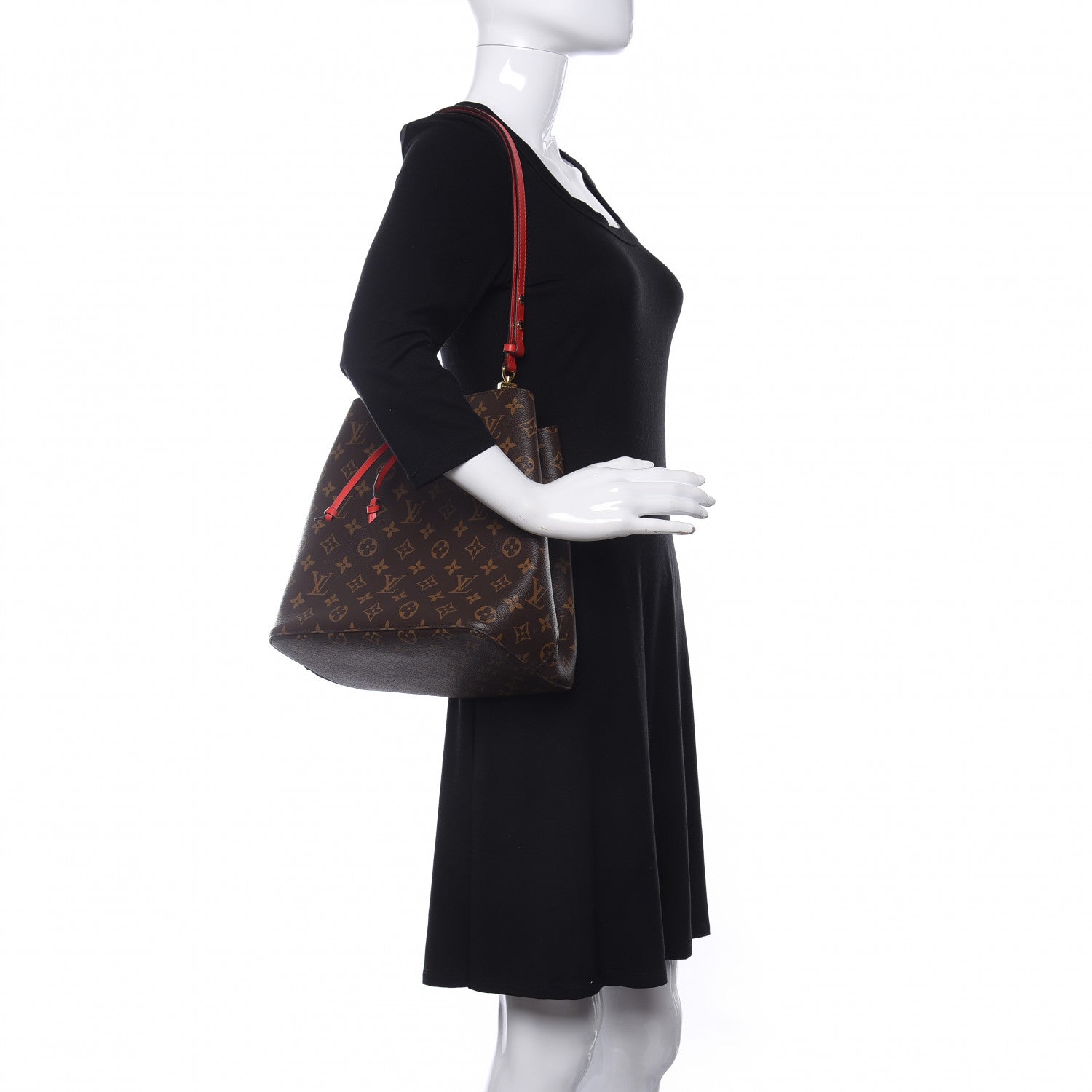 Louis Vuitton Monogram Neonoe MM Coquelicot 2 of 10