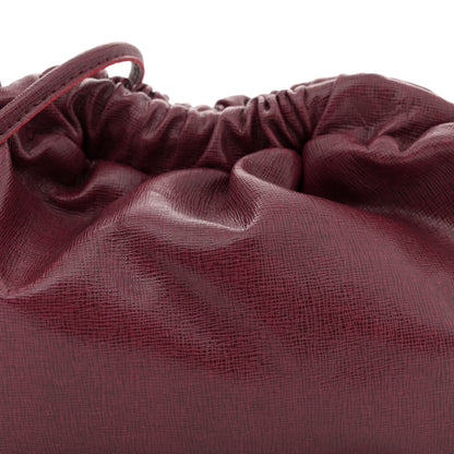 Mansur Gavriel Saffiano Cloud Clutch Claret 7 of 9