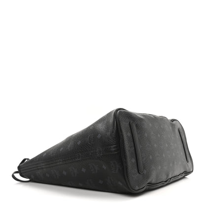 MCM Visetos Large Liz Reversible Shopper Tote Black 5 of 10