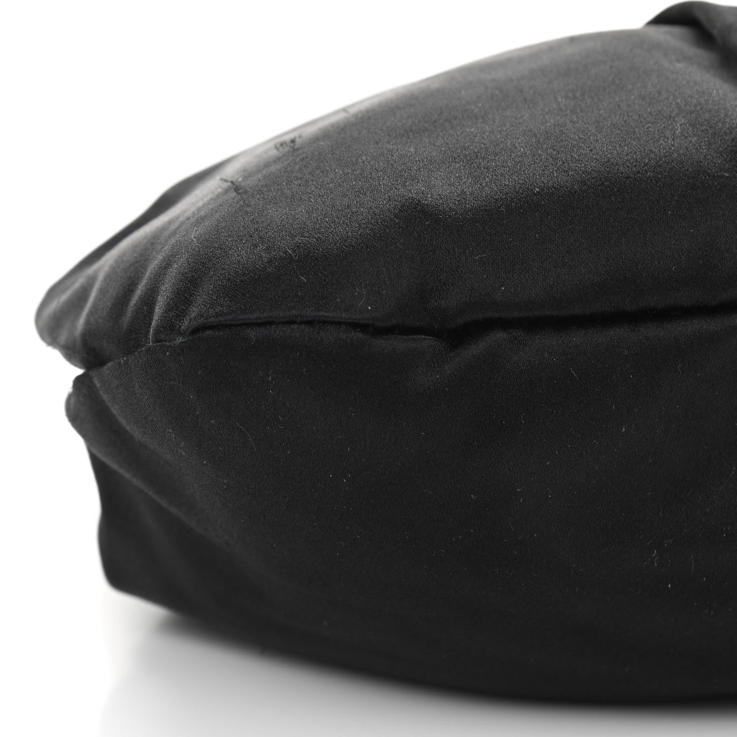 Lanvin Satin Pleated Clutch Black 8 of 10