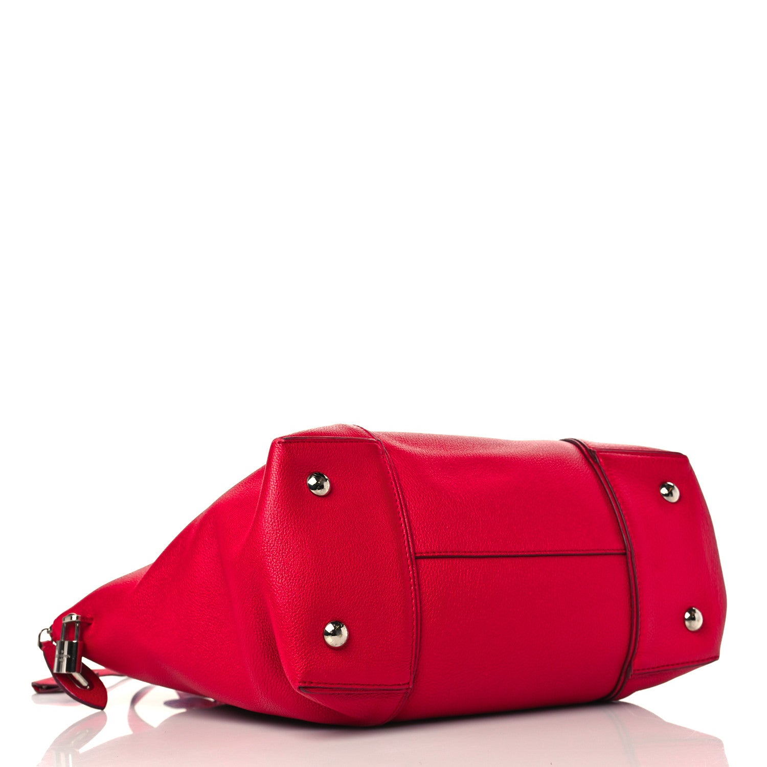 Louis Vuitton Veau Cachemire Soft Lockit MM Framboise 3 of 9