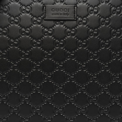 Gucci Guccissima Signature Messenger Bag Black 8 of 10