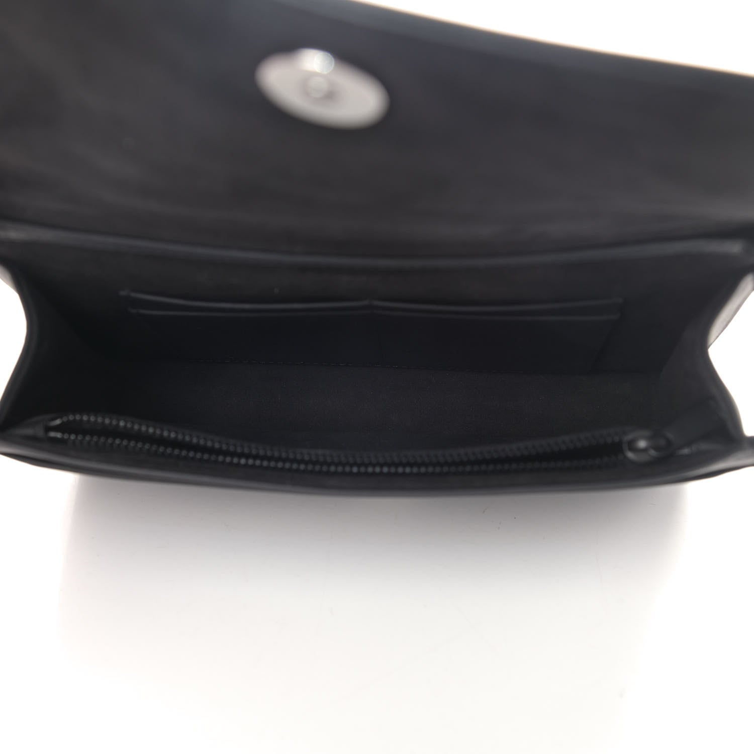 Christian Dior Ultra Matte Calfskin Diorama Wallet on Chain Pouch Black 5 of 11