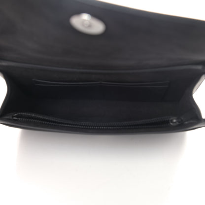 Christian Dior Ultra Matte Calfskin Diorama Wallet on Chain Pouch Black 5 of 11