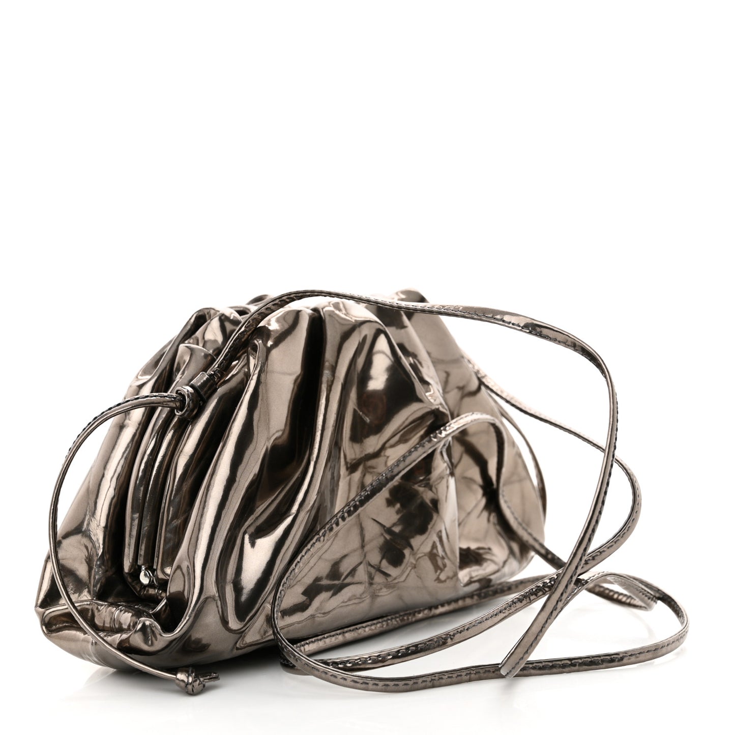 Metallic Crushed Calfskin The Mini Pouch Anchor