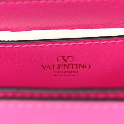 Valentino Garavani Smooth Calfskin Enamel Tonal Small Rockstud23 Shoulder Bag Pink PP 6 of 9
