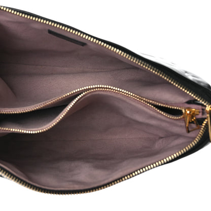 Louis Vuitton Lambskin Embossed Monogram Coussin PM Black 4 of 9