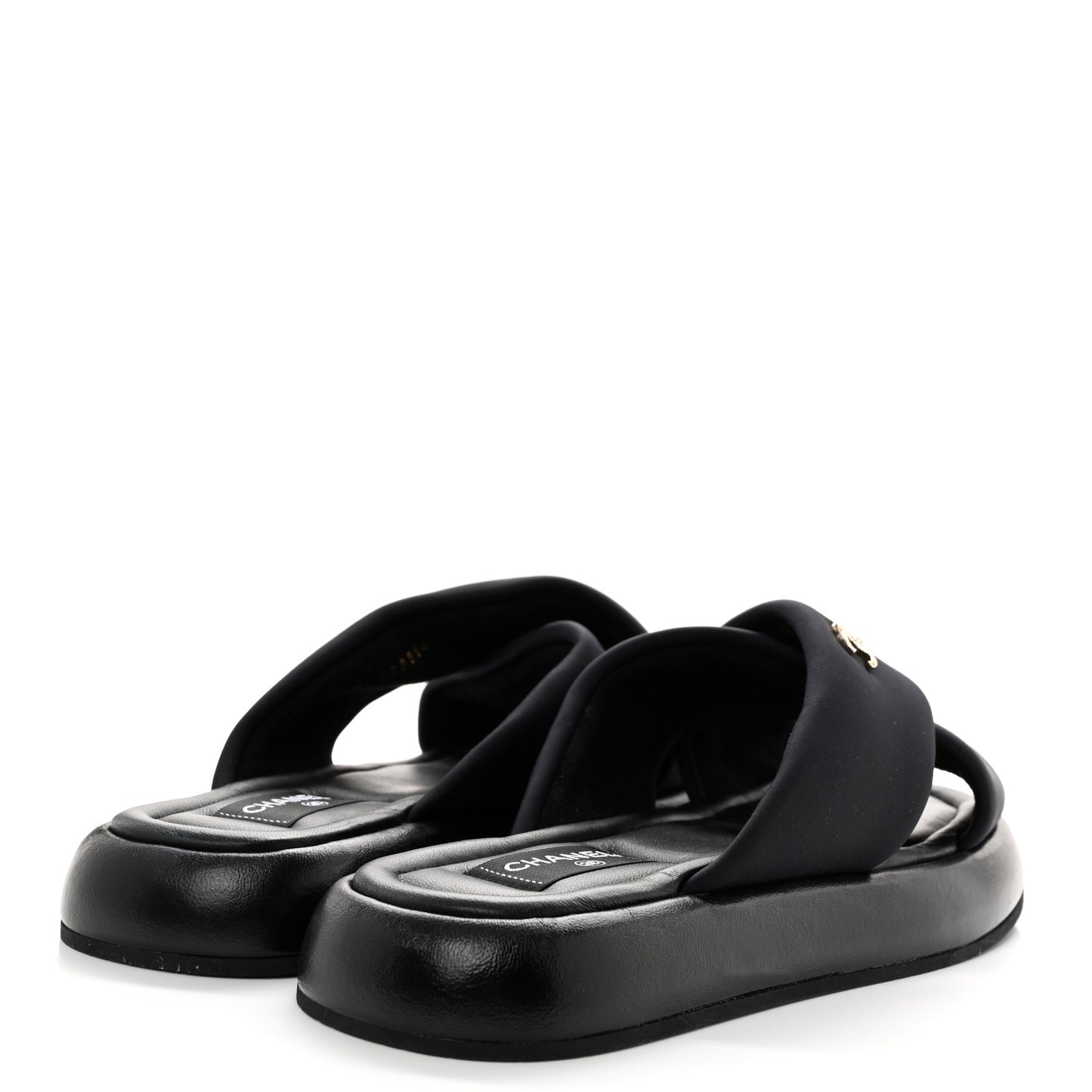 Fabric CC Mules Sandals 41 Black