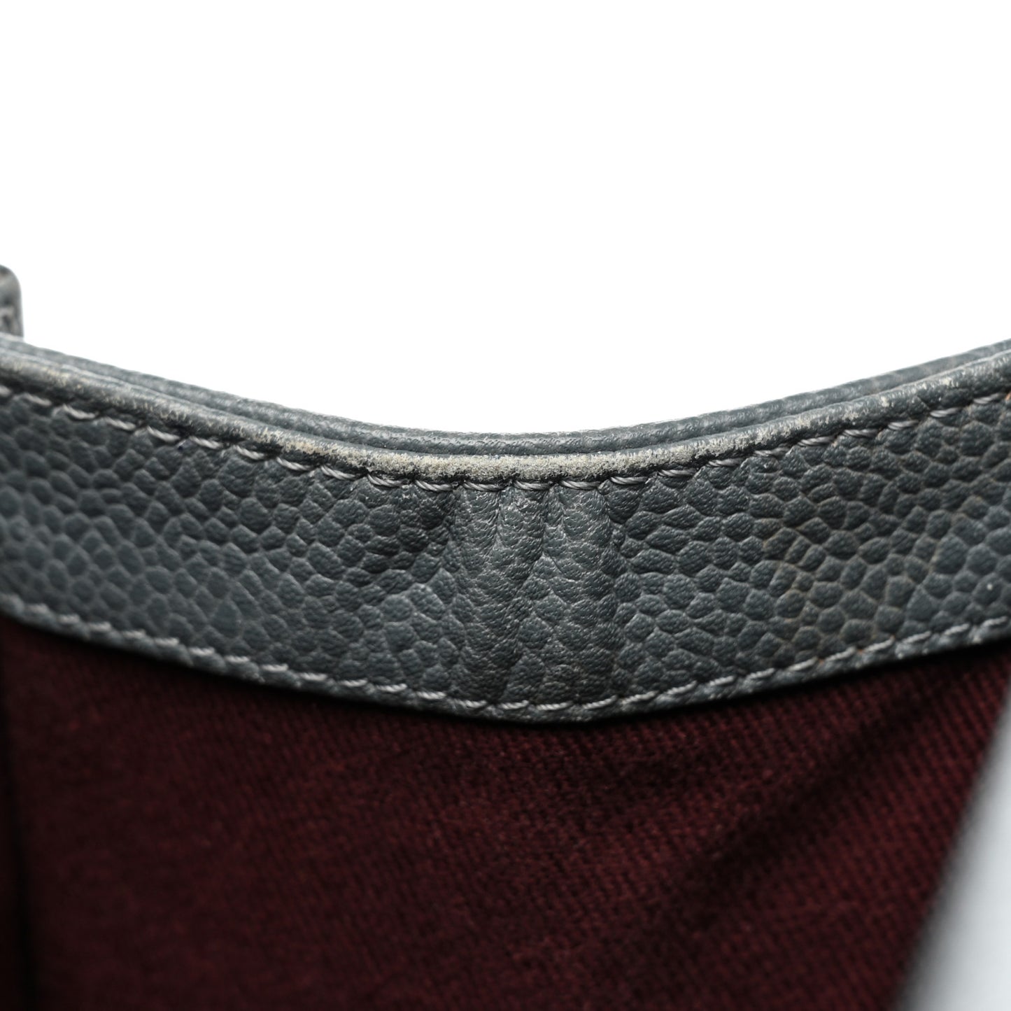 Caviar Quilted Large Retro Class Flap Grey