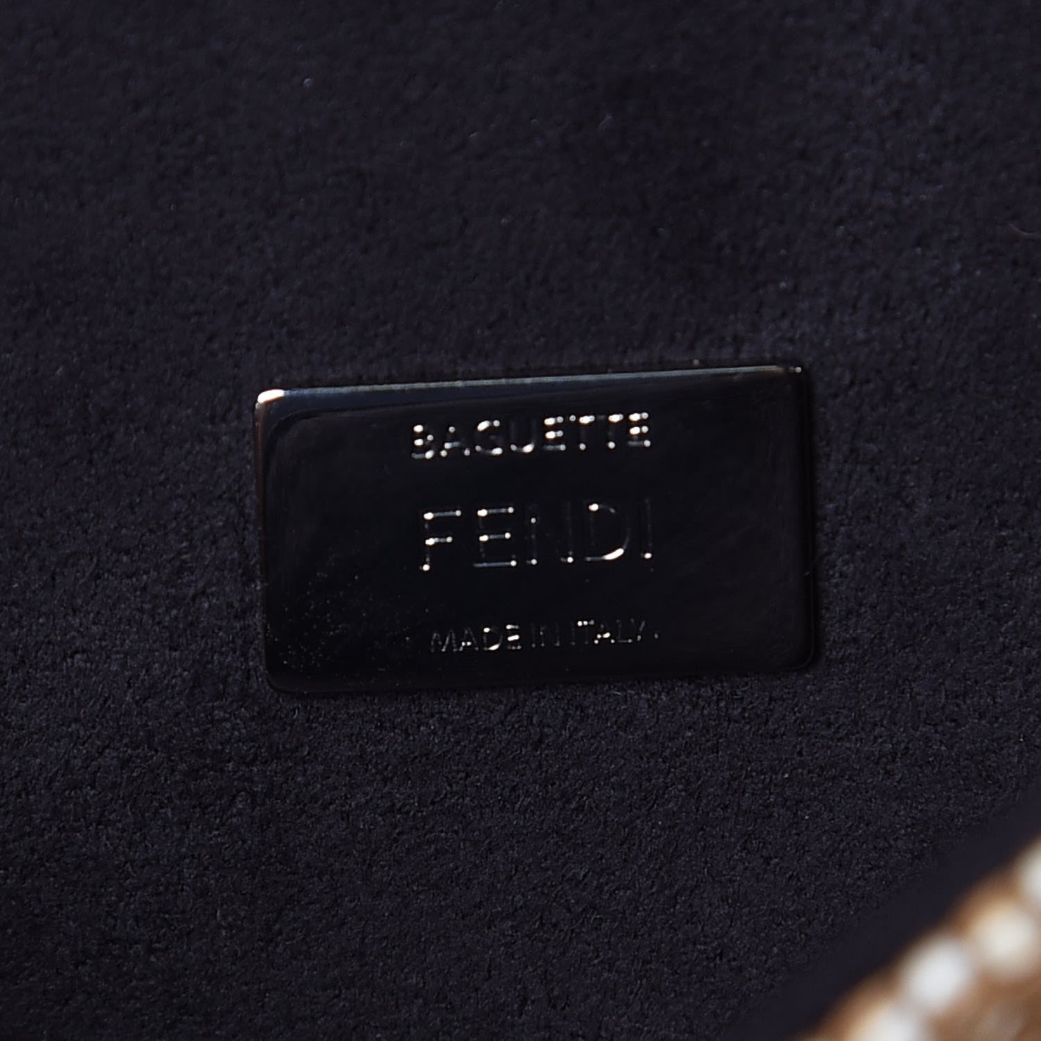 Fendi Paglia Vitello Dolce Paillettes Flowerland Studded Striped Micro Double Baguette Natural Multicolor 6 of 10