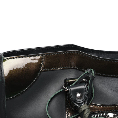 Balenciaga Smooth Calfskin Metallic Patent Giant 12 Silver Hardware City Vert Poker Fonce 11 of 13