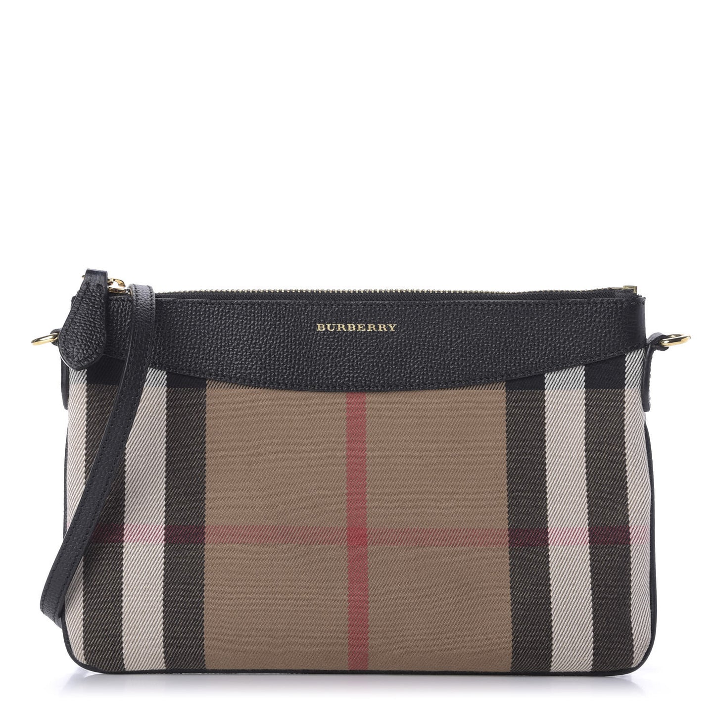 House Check Derby Peyton Crossbody Clutch Bag Black