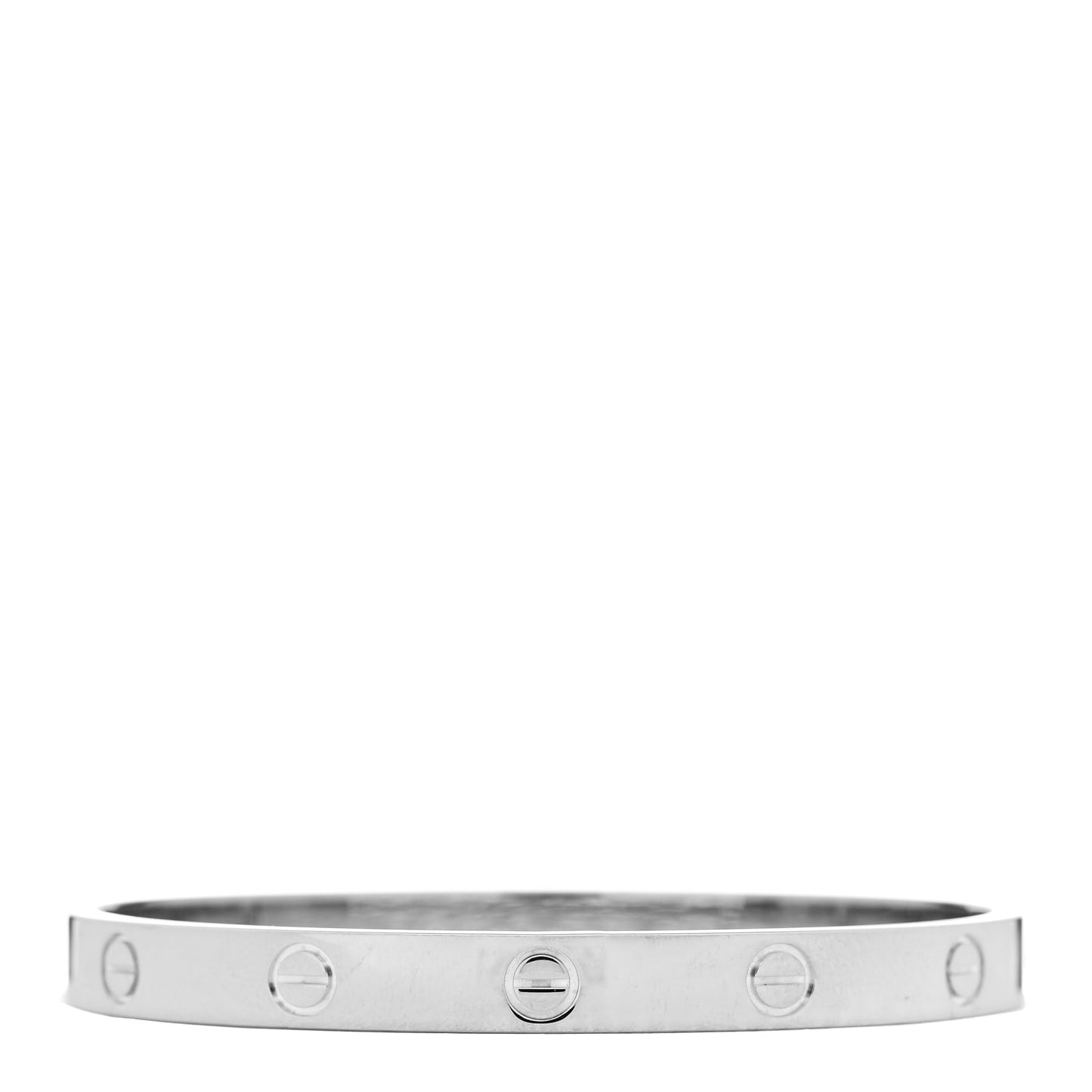 18K White Gold LOVE Bracelet 17