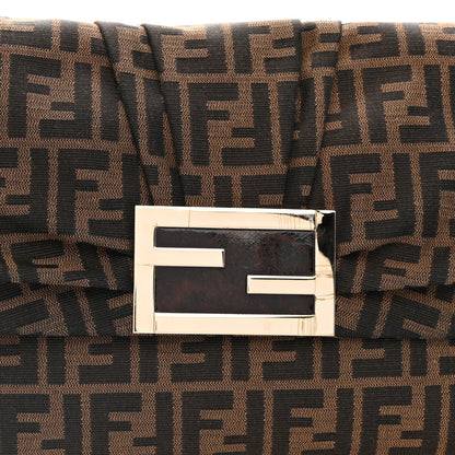 Fendi Zucca Patent Large Mia Shoulder Flap Tobacco 8 of 10