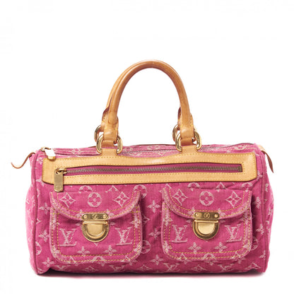 Louis Vuitton Monogram Denim Neo Speedy Fuchsia 1 of 9