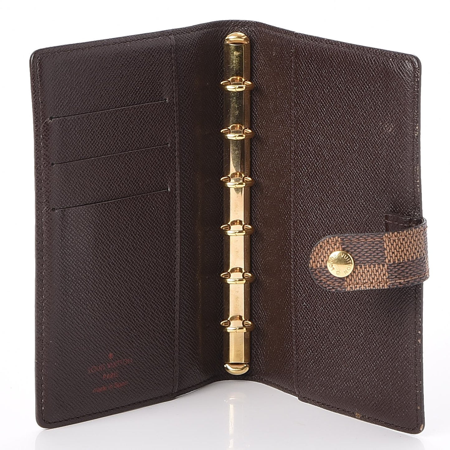 Damier Ebene Small Ring Agenda Cover