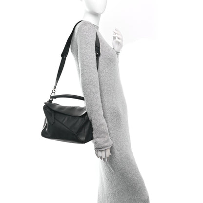 Loewe Calfskin Medium Puzzle Bag Black 2 of 10