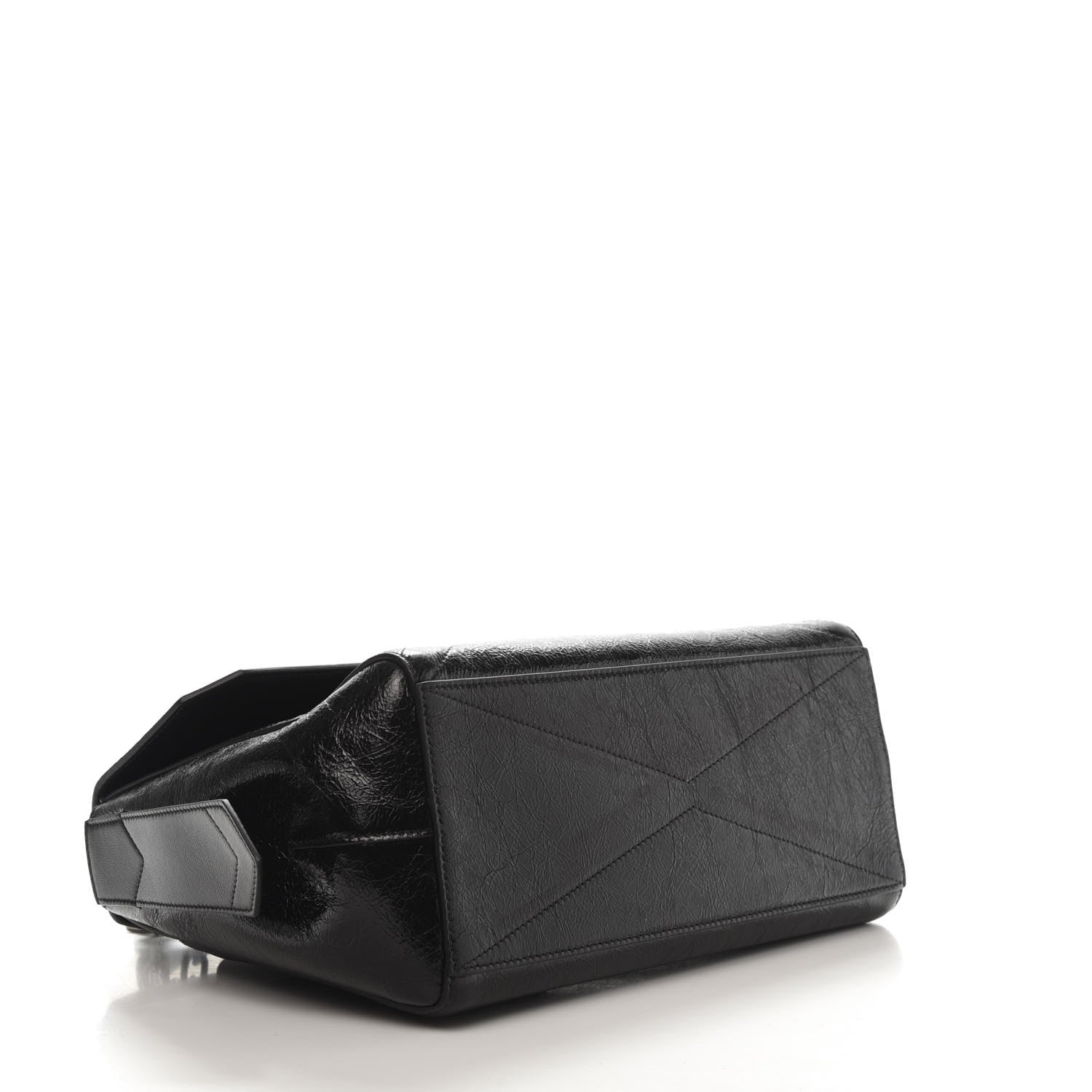 Givenchy Creased Patent Calfskin Medium ID Flap Black 4 of 9