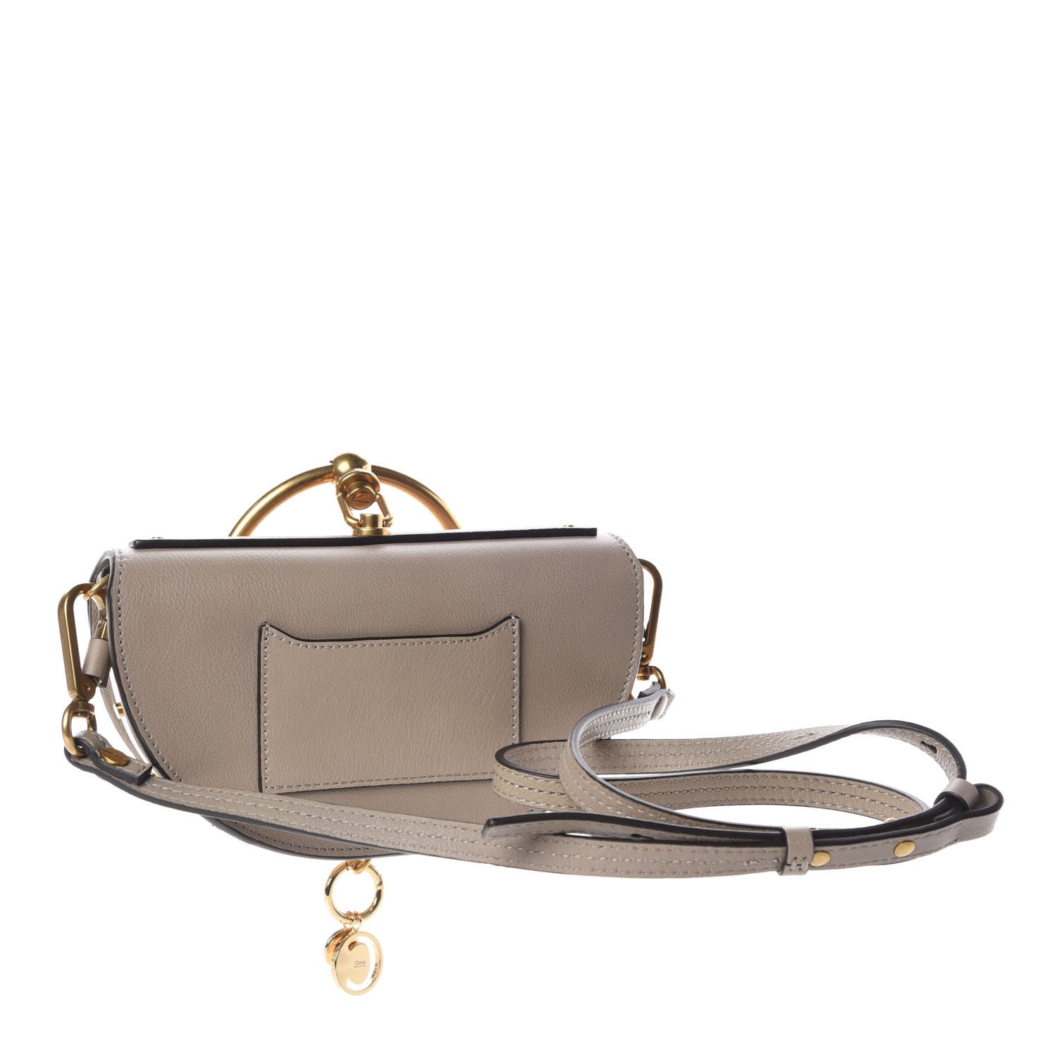 Chloe Calfskin Small Nile Bracelet Minaudiere Bag Motty Grey 3 of 8