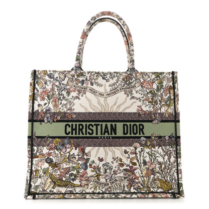 Christian Dior Canvas Embroidered Large 4 Saisons Hiver Soleil Book Tote Multicolor 1 of 10