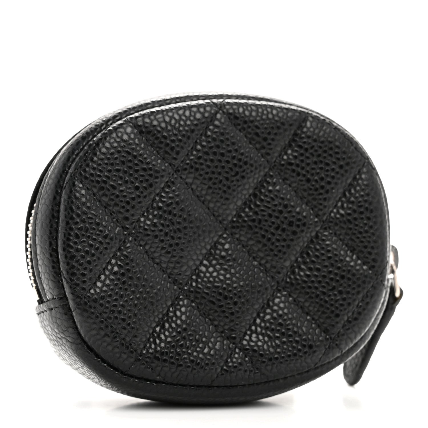 Chanel Caviar Quilted Zip Around Classic Coin Purse Black 3 of 10