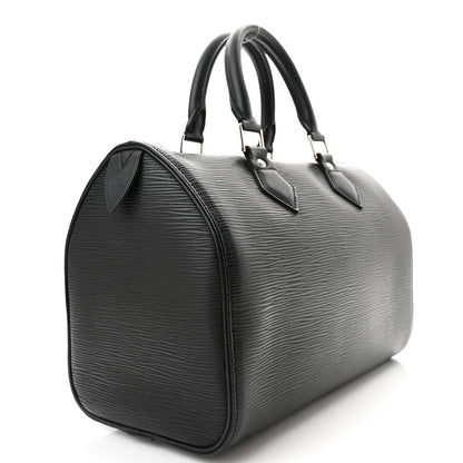 Louis Vuitton Epi Speedy 25 Black 3 of 10
