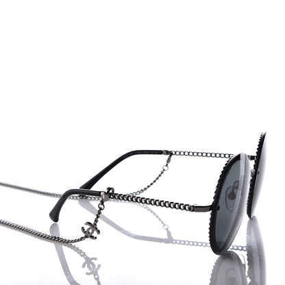 Chanel Round Chain Sunglasses 4245 Gold 13 of 14