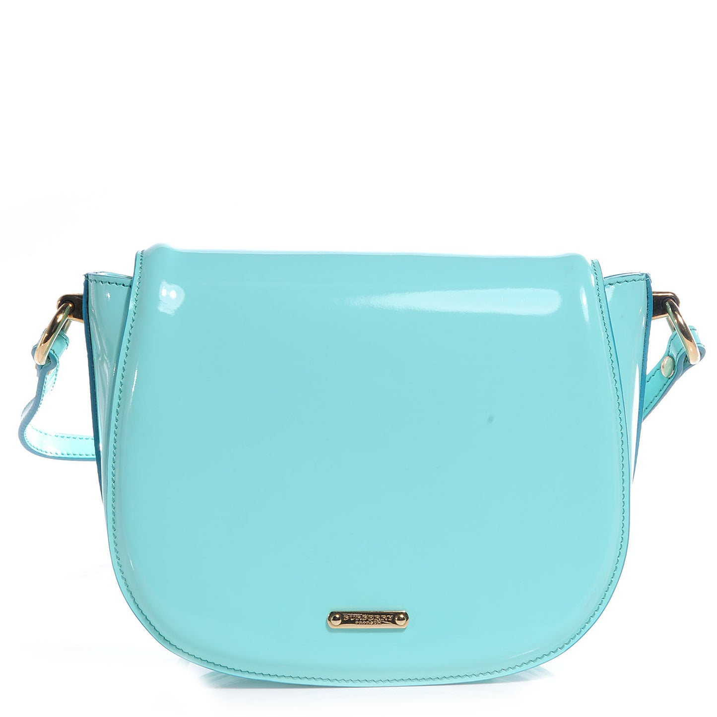 Patent Leather Leigh Small Crossbody Bag Turquoise