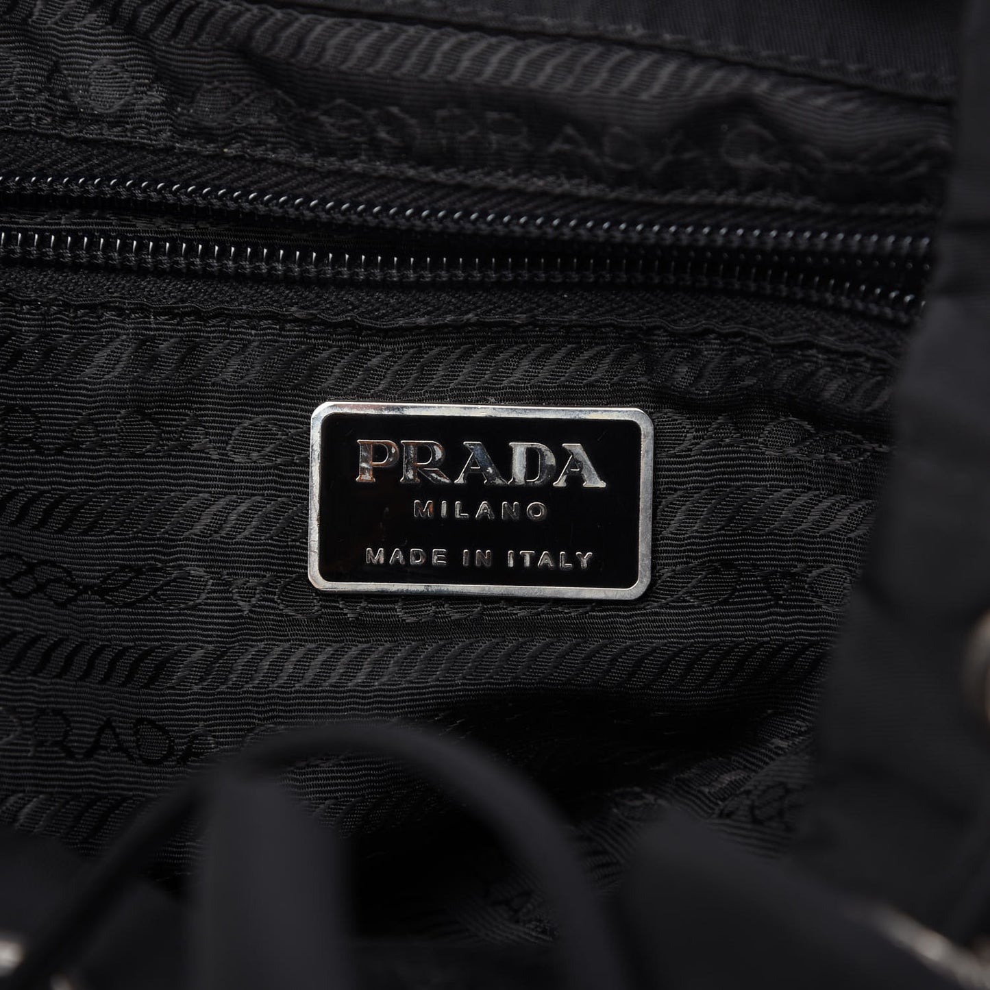 Tessuto Nylon Vela Small Backpack Black