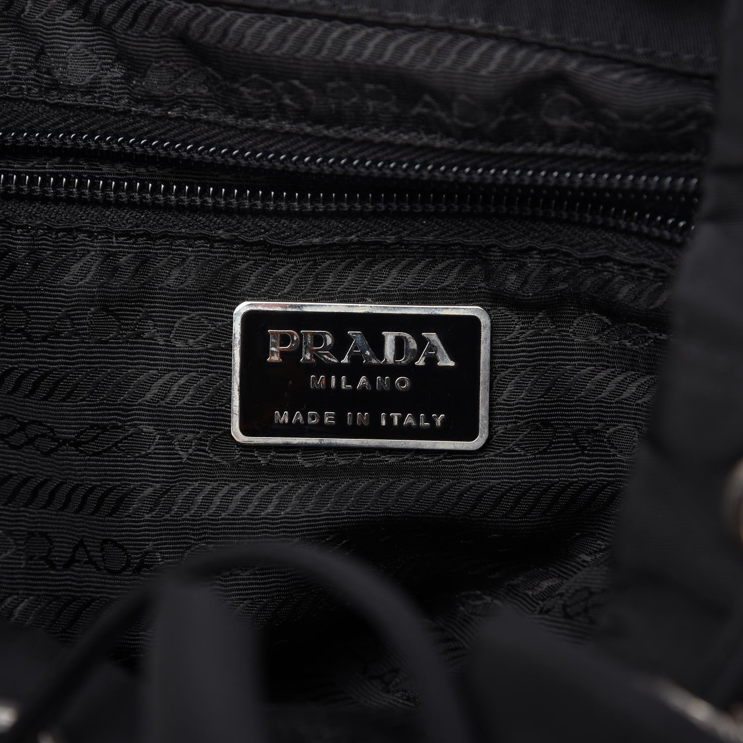 Prada Tessuto Nylon Vela Small Backpack Black 8 of 10