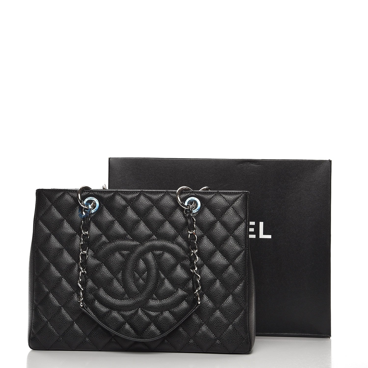 Chanel Caviar Quilted Grand Shopping Tote GST Black 8 of 8