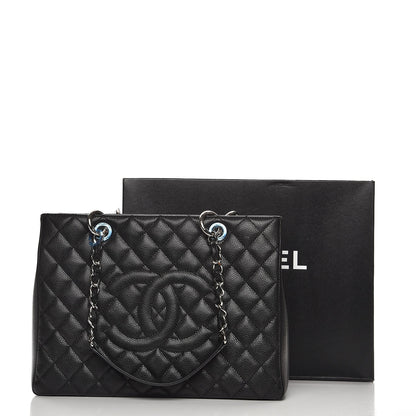 Chanel Caviar Quilted Grand Shopping Tote GST Black 8 of 8
