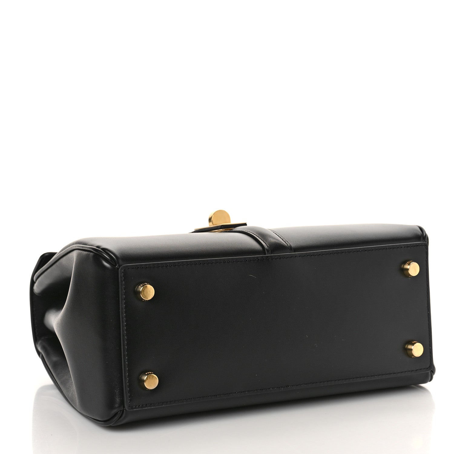 Celine Satinated Calfskin Small 16 Top Handle Bag Black 4 of 10