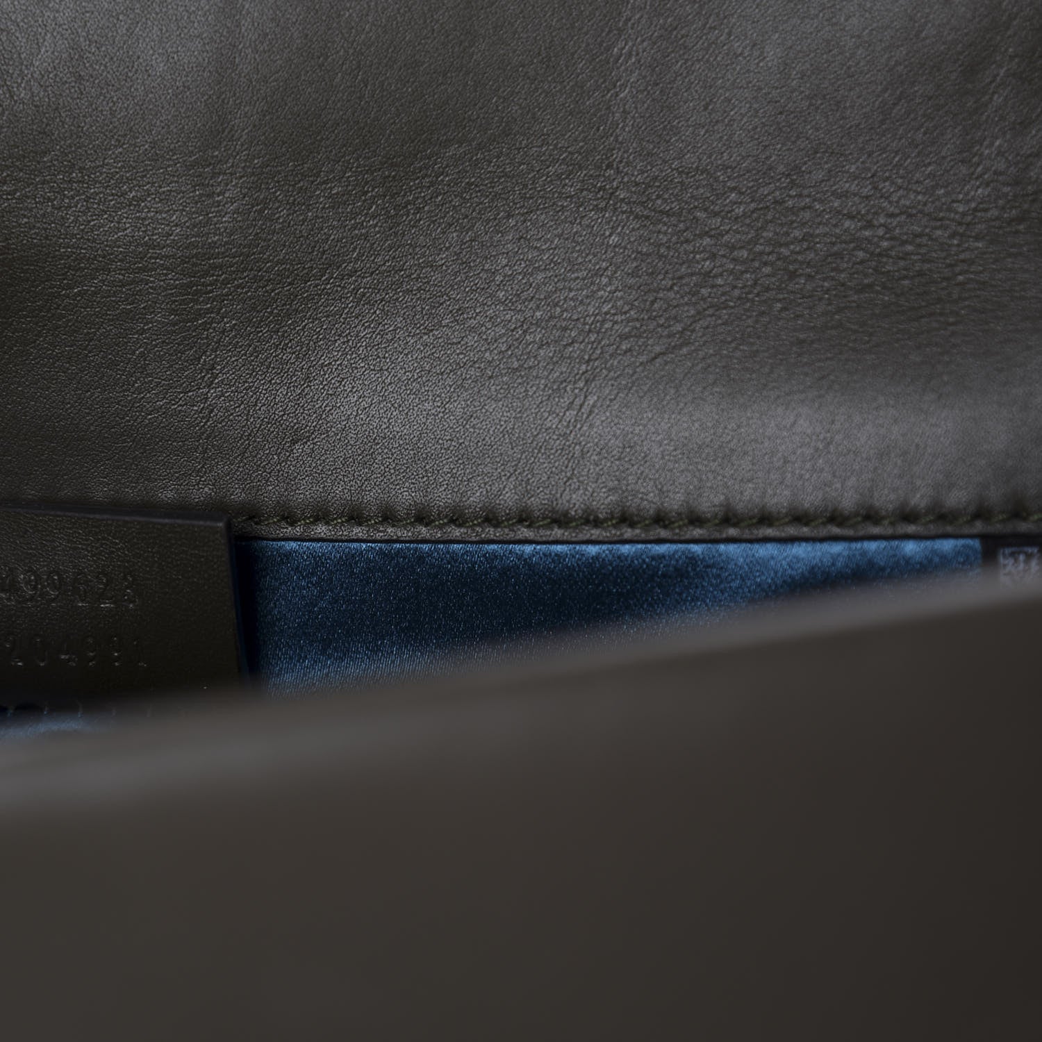 Gucci Velvet Moon Calfskin Crystal GG Monogram Small Dionysus Shoulder Bag Dark Olive Rose Gold 8 of 9