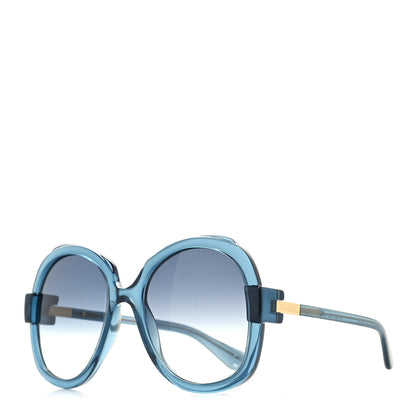 Gucci Acetate Round Sunglasses GG1432S Blue 1 of 8