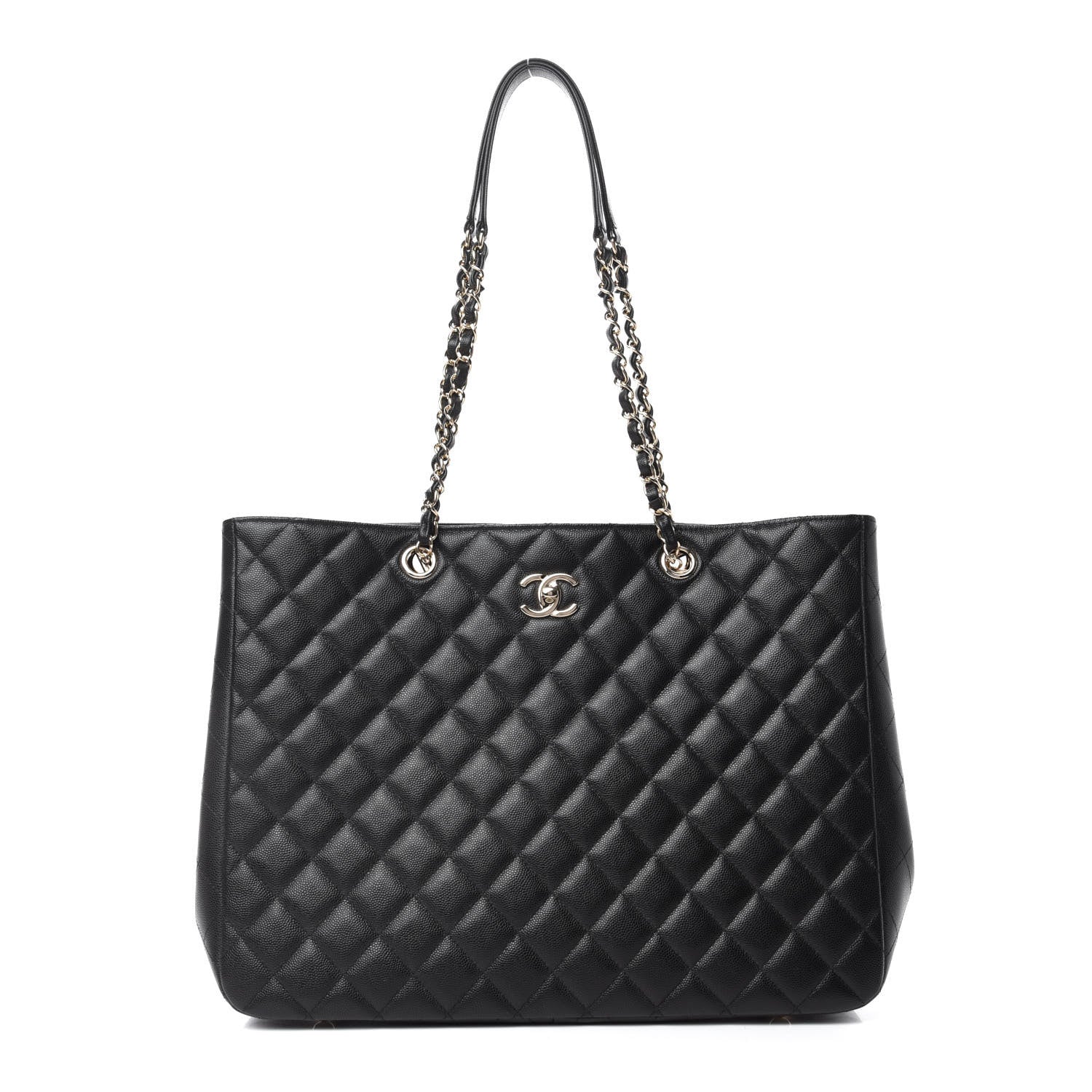 Chanel Caviar Quilted Large Classic Shopping Tote Black 1 of 10