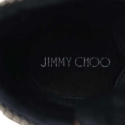Jimmy Choo Suede Calfskin Inca Patchwork Platform Hiking Boots 39 White Sand Natural 7 of 10
