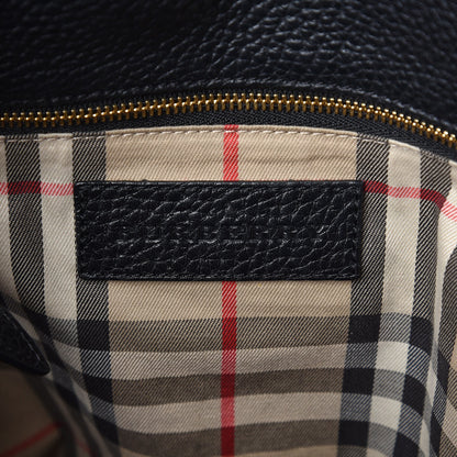 Burberry Grainy Calfskin Medium Cale Hobo Black 6 of 14