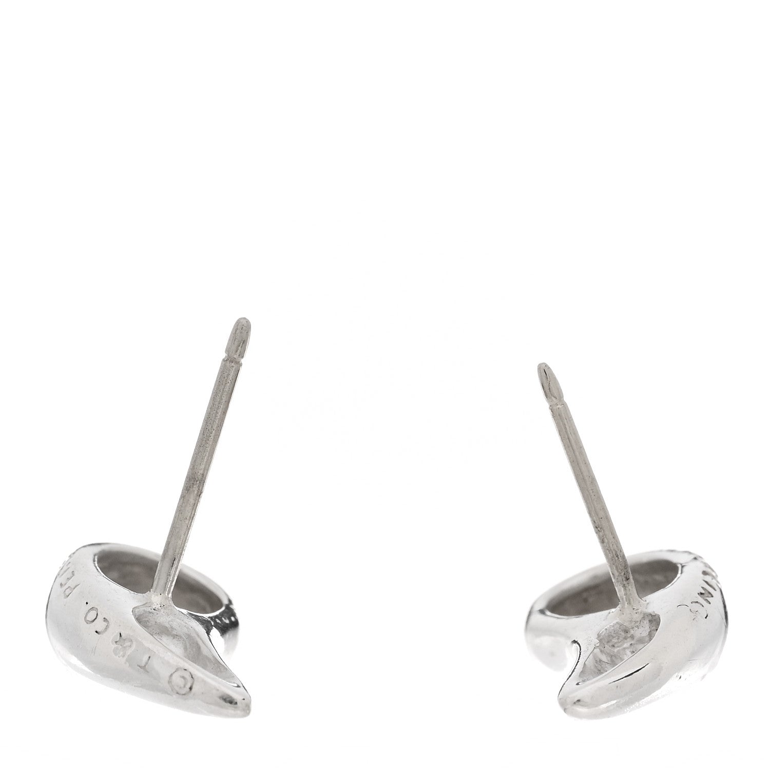 Tiffany Sterling Silver 14mm Elsa Peretti Teardrop Earrings 3 of 4