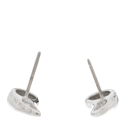 Tiffany Sterling Silver 14mm Elsa Peretti Teardrop Earrings 3 of 4