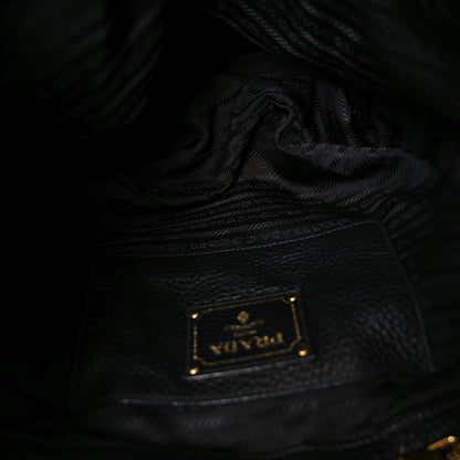 Prada Vitello Daino Tote Black 5 of 10