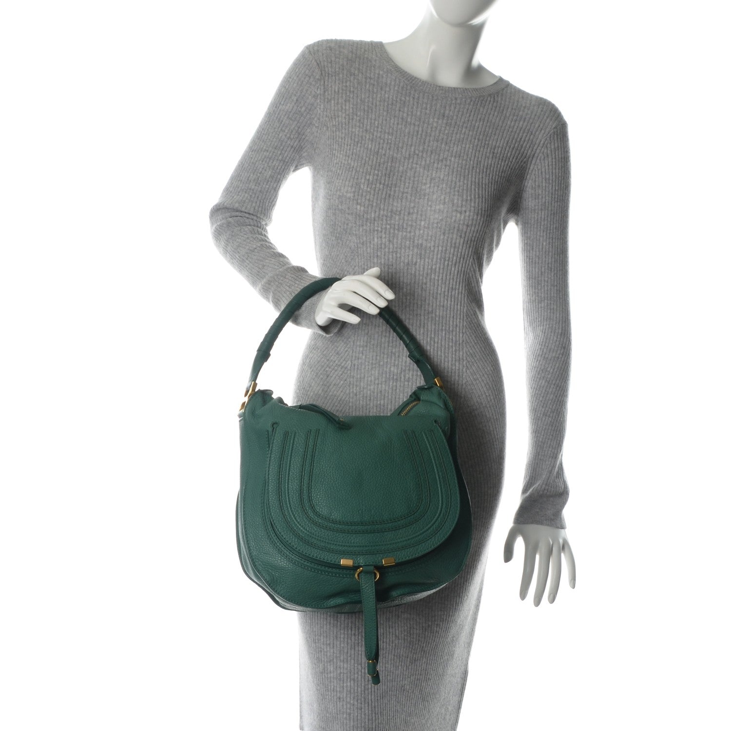 Chloe Calfskin Medium Marcie Hobo Emerald 2 of 7